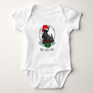 Body Noël Santa Hat Scottish Terrier (noir) mignonne