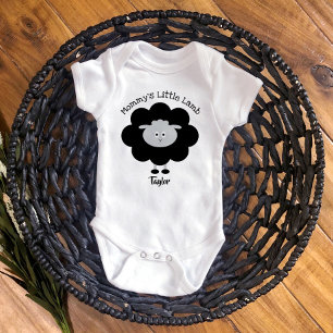 Body Noir Blanc Mommys Petit Agneau Genre Neutre Mignon