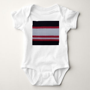 Body Noir blanc rouge : Motif en tissu lainé nui
