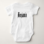 Body Nom Benjamin de conception noire, (Dos)