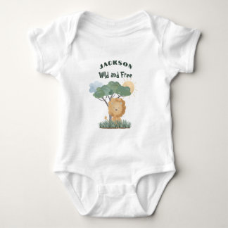 Body Nom Boho Lion Jungle Safari Un de deux citations j