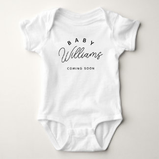 Body Nom de bébé personnalisé Bodysuit, Faire-part de g