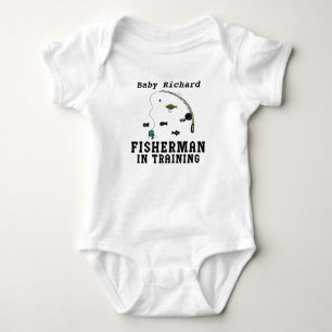 Body Nom de bébé personnalisé Pêcheur en formation