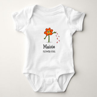 Body Nom de fille de fleurs personnalisé Drôle Mignon F