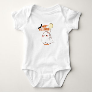Body Nom de la fille mignonne de Halloween Ghost Holdin