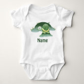 Body Nom du bébé Cute Turtle Cute Custom Infant Creeper (Devant)