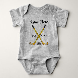 Body Nom du bébé de hockey personnalisé Année de naissa