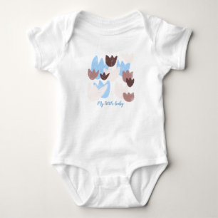 Body Nom personnalisé bébé garçon floral printemps