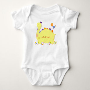 Body Nom personnalisé Cute Dino Baby Creeper