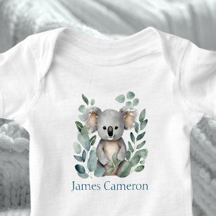 Body Nom personnalisé Koala ours aquarelle