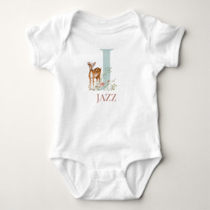 Body Nom personnalisé Lettre initiale J Baby Bodysuit