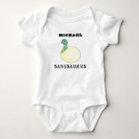 Nom personnalisé sur mignon Hatchling Dinosaur Bab