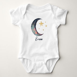 Body Noms de bébé Monogramme Terre Bohème Fleur Lune Ét