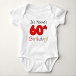 Body Nonno's 60th Birthday<br><div class="desc">C'est le design mignon de Nonno 60e anniversaire. Un superbe design pour un petit-enfant à porter pendant la soixantième célébration de leur grand-père italien !</div>