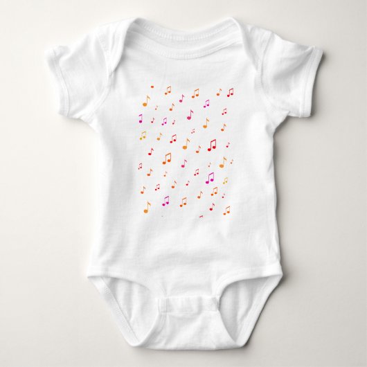 Body Notes Musicales Colorées : (Devant)