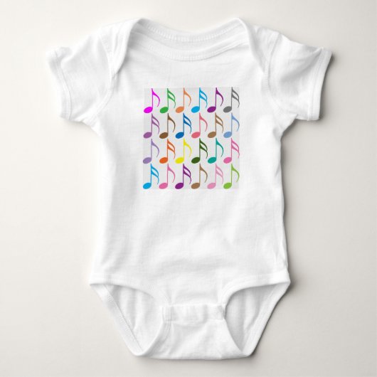 Body Notes musicales colorées motif (Devant)