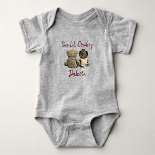 Body Notre Petit Cow-Boy Bébé Garçon Personnalisé