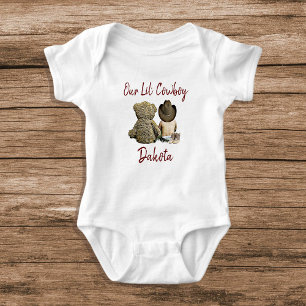 Body Notre Petit Cow-Boy Bébé Garçon Personnalisé