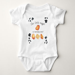 Body Notre petit nugget a un an Fête d'anniversaire pou