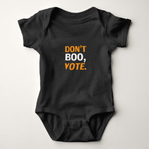 Body "N'oublie pas, vote" Halloween noir et blanc