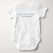 Body Nourrisson de blanc de CrowdAbout.us (Dos)