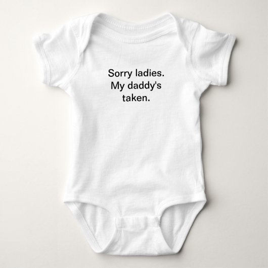 Body Nourrisson, mon papa pris, onsie (Devant)