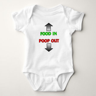 Body Nourriture Dans Poop Out Funny Baby Romper Humour