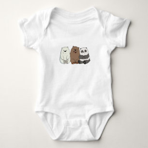 Body nous portons nus tissu bébé chemise imprimée