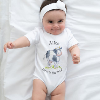 Body Nouveau au troupeau Vache Babygro Baby Bodysuit