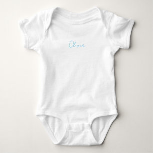 Body Nouveau bébé garçon bleu Nom doux nouveau-né simpl