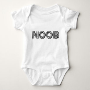 Body Nouveau bébé - NOOB Babies Typographie Humour