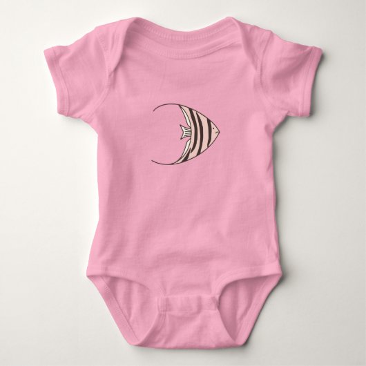 Body Nouveau bébé poisson mignon illustré (Devant)