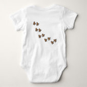 Body "nouveau-nés" Œufs de Dino Violet et Vert (Dos)