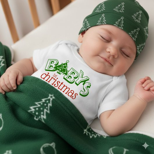 Body Nouvel arbre de Noël du bébé joyeux