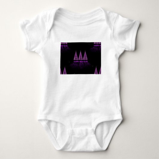 Body nouvelle année violette heureuse (Devant)