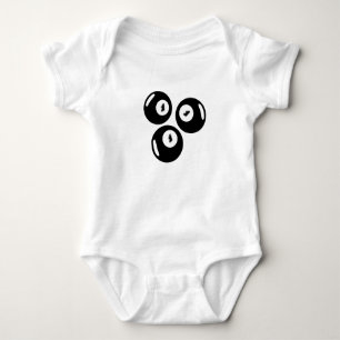 Body Numéro Chanceux 111 Boules Noires