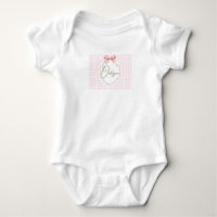 Oaklynn bébé fille infirmière Bow&En vichy personn