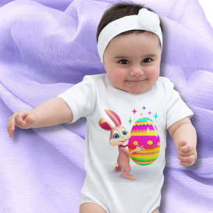 Body Oeuf de Pâques coloré mignon lapin de Pâques Chass