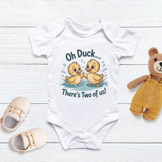 Body Oh canard Twin pour bébé, mignon animal une pièce