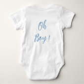Body Oh mon garçon bleu simple costume bébé (Dos)
