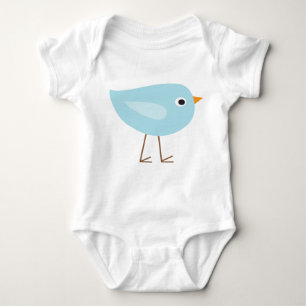 Body Oiseau bleu doux