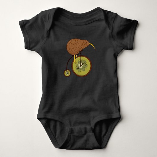 Body Oiseau Kiwi Cool sur Design de Fruit de Kiwi (Devant)