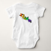 Body Oiseaux colorés Bébé Bodysuit (Dos)