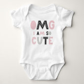 BODY OMG JE SUIS SI MIGNON | ROSE | OURS | CLEVER DIRE  (Devant)