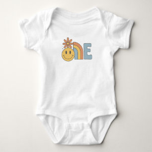 Body ONE - Smiley Face & Rainbow 1st Birthday Outfit
