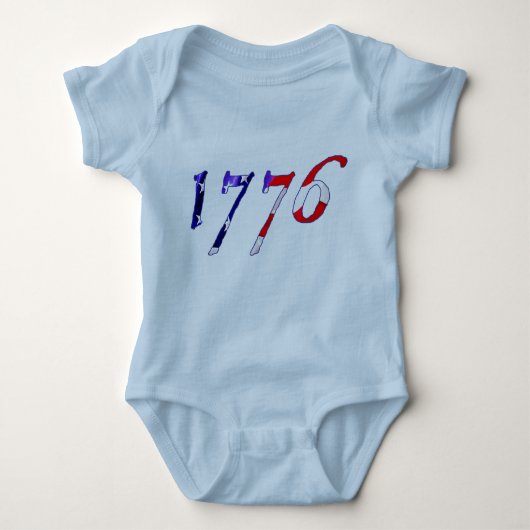 Body Onsie de bébé de 1776 étoiles et de rayures (Devant)