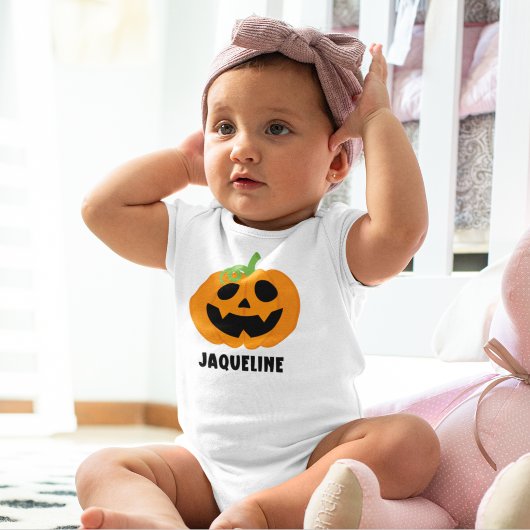 Body Orange Halloween Pumpkin with Name