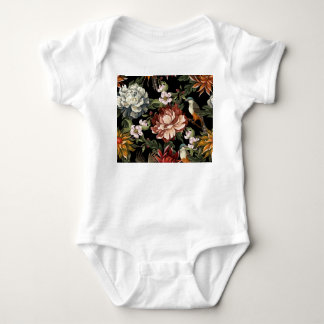 Body Ornat Vintages, Roses, Oiseaux.