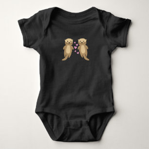Body Otters Cute Otters Couple de Coeurs