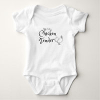 Oui, je suis un bodysuit bébé Chicken Tender – Drô